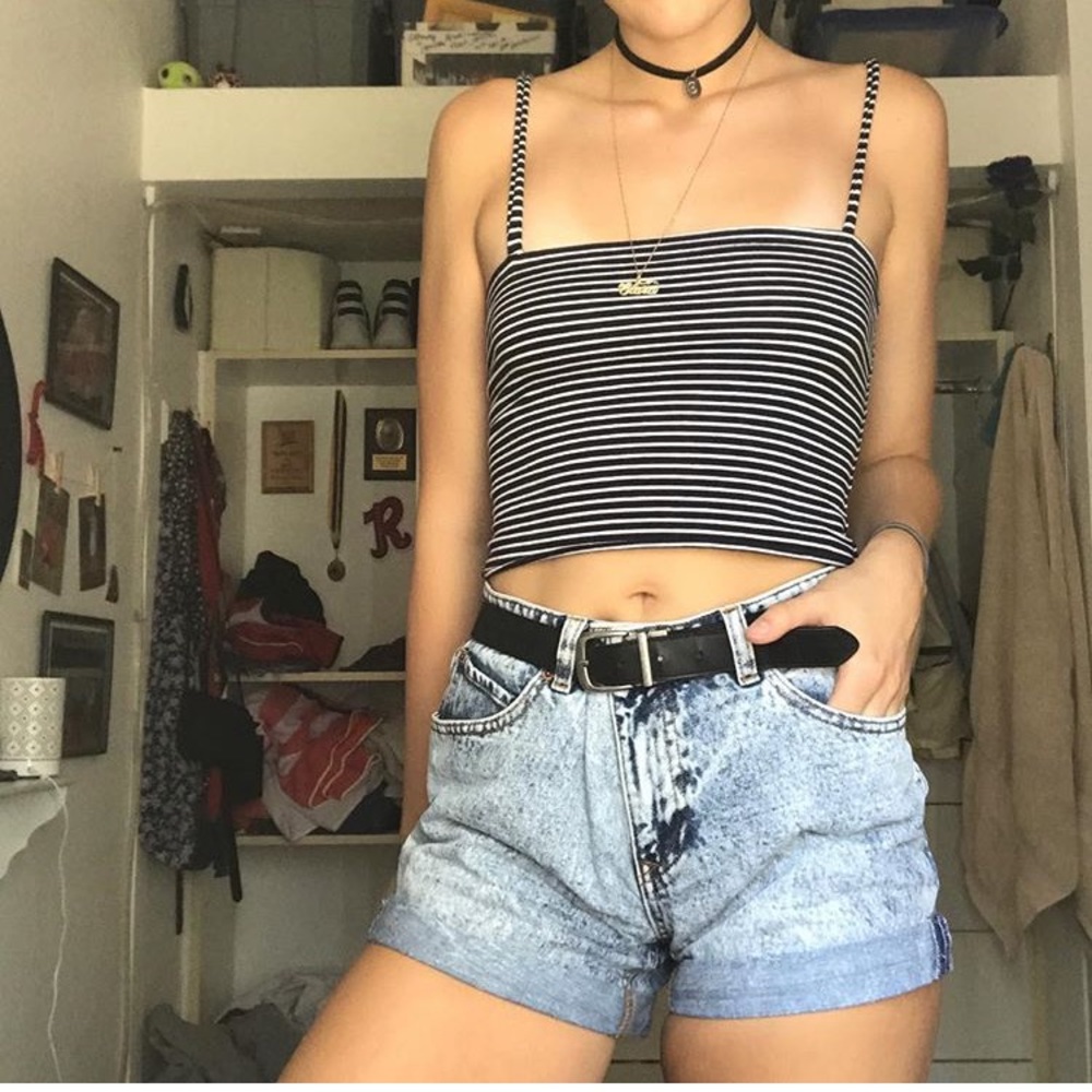 Acid wash vans shorts